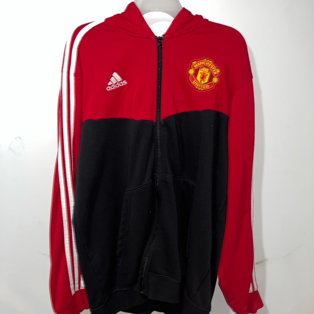 man u zip up hoodie